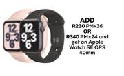 Apple Watch SE GPS 40mm (36 Months)-Each