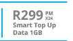 Hisense Infinity E8-On Smart Top Up Data 1GB