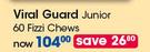 Viral Guard Junior-60 Fizzi Chews Per Pack
