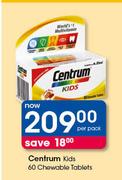 Centrum Kids-60 Chewable Tablets Per Pack