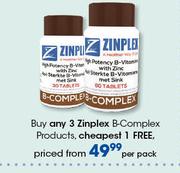 Zinplex B-Complex Products-Per Pack