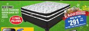 Restonic 152cm Black Diamond Queen Base Set