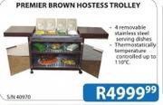 Premier Brown Hostess Trolley