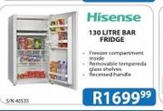 Hisense 130 Litre Bar Fridge