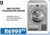 Smeg 8kg Silver Condensor Dryer