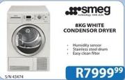 Smeg 8kg White Condensor Dryer