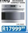 Smeg 60CM Classic Microwave Compact Oven