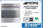 Smeg 60CM Stainless Steel Oven