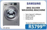 Samsung 8kg Silver Washing Machine