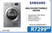 Samsung 8kg Silver Tumble Dryer