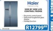 Haier Side By Side LCD Control Fridge