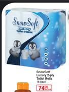 Snow Soft Luxury 2 Ply Toilet Rolls 18 Pack-Per Pack