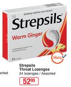 Strepsils Throat Lozenges 24 Lozenges Assorted