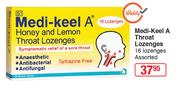 Medi-Keel A Throat Lozenges 16 Lozenges Assorted