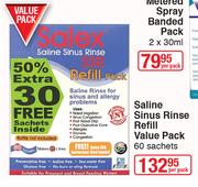 Saline Sinus Rinse Refill Value Pack 60 Sachets-Per Pack