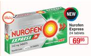 Nurofen Express 24 Tablets