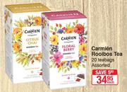 Carmien Rooibos Tea 20 Teabags Assorted-Each
