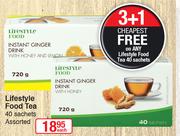 Lifestyle Food Tea 40 Sachets Assorted-Each