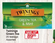 Twinings Green Tea 25 Teabags Assorted