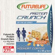 Future Life Protein Crunch Bars Assorted-4 x 40g Per Pack