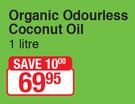 Lifestyle Food Organic Odourless Coconut Oil-1Ltr