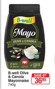 B-Well Olive & Canola Mayonnaise-740g
