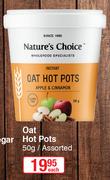 Nature's Choice Oat Hot Pots Assorted-50g Each