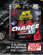 NPL N.O.Charge X6 Pre Workout Assorted-420g