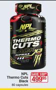 NPL Thermo Cuts Black 80 Capsules