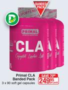Primal CLA Banded Pack 3 x 90 Soft Gel Capsules-Per Pack