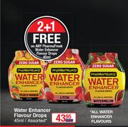Pharma Freak Water Enhancer Flavour Drops Assorted-45ml Each