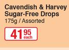 Cavendish & Harvey Sugar-Free Drops-175g Each