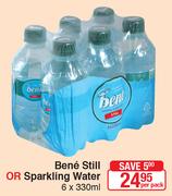 Bene Still Or Sparkling Water-6x330ml Per Pack