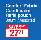 Comfort Fabric Conditioner Refill Pouch-800ml