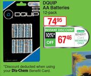 Dquip AA Batteries-12Pack