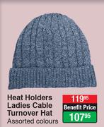 Heat Holders Ladies Cable Turnover Hat