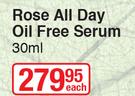 Physicians Formula Rose All Day Oil Free Serum-30ml Each