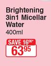 Ponds Brightening 3 In 1 Micellar Water-400ml