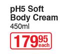 Eucerin pH5 Soft Body Cream-450ml Each