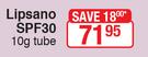 Lipsano SPF30-10g Tube