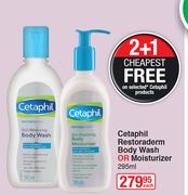 Cetaphil Restoraderm Body Wash Or Moisturizer 295ml-Each