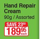Burt's Bee Hand Repair Cream-90g Each