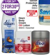 Dawn Body Cream Or Lotion-400ml Each