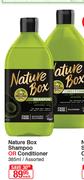 Nature Box Shampoo Or Conditioner 385ml-Each