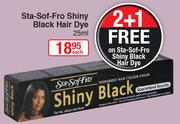 Sta-Sof-Fro Shiny Black Hair Dye-25ml Each