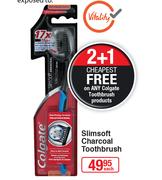 Colgate Slimsoft Charcoal Toothbrush-Each
