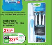 Dentalmate Rechargeable Toothbrush Plus 3 Brushheads
