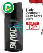 Blade Deodorant Body Spray-150ml