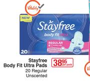Stayfree Body Fit Ultra Pads 20 Regular Unscented-Per Pack