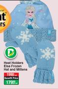 Heat Holder Elsa Frozen Hat And Mittens-Per Set